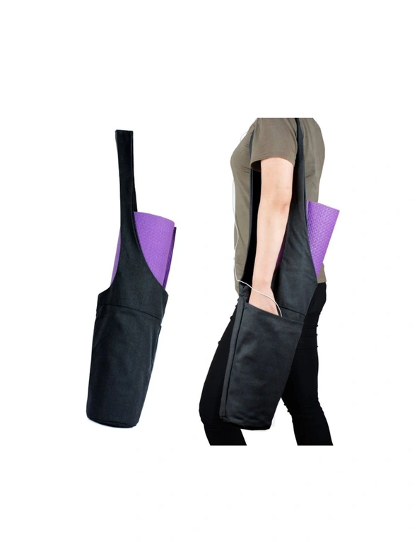 Large Yoga Mat Bag Multi-purpose Gym Bag Yoga Mat Tote Sling Carrier With  Side Pocket Fits Most Size Mats