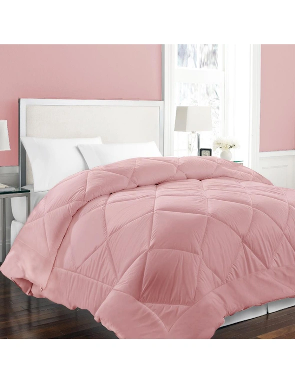 Luxor Blush 800GSM Aus Made  Quality Ultra-Warm Winter Weight Quilt, hi-res image number null
