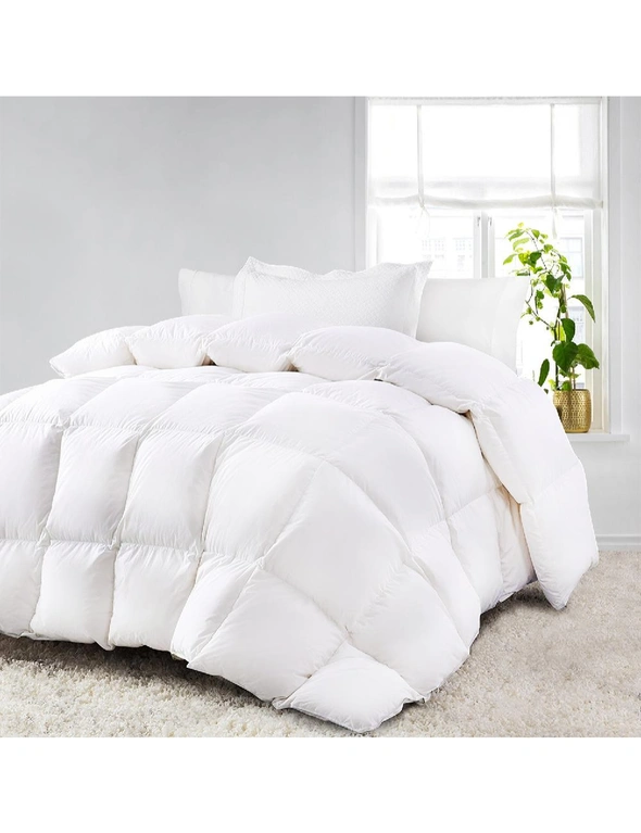 Luxor White Australian Made 800GSM Quality Ultra-Warm Winter Weight Quilt, hi-res image number null