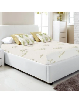 Luxor Bamboo Print Fully Fitted Mattress Protector