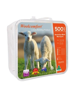Woolcomfort 500GSM 100% Australian Made Merino Winter Wool Quilt