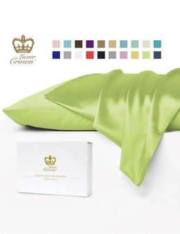 Luxor Crown Mulberry Silk Pillowcases -  Set of 2