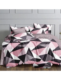 Luxor Pinkly On Design Cotton Quilt Cover Set