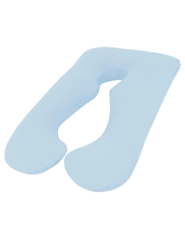 Woolcomfort Sky Blue Color Aus Made Maternity Pregnancy Nursing Sleeping Body Pillow, hi-res image number null