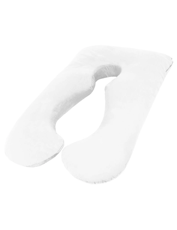 Woolcomfort White Color Aus Made Maternity Pregnancy Nursing Sleeping Body Pillow, hi-res image number null