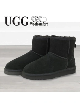 Woolcomfort UGG Classic Mini Boots Premium Australian Sheepskin Black