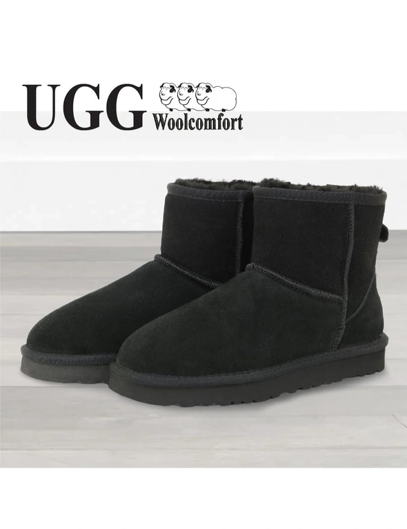 Woolcomfort UGG Classic Mini Boots Premium Australian Sheepskin Black, hi-res image number null