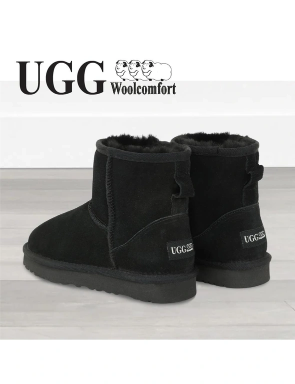 Woolcomfort UGG Classic Mini Boots Premium Australian Sheepskin Black, hi-res image number null