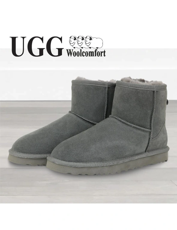 Woolcomfort UGG Classic Mini Boots Premium Australian Sheepskin Grey, hi-res image number null
