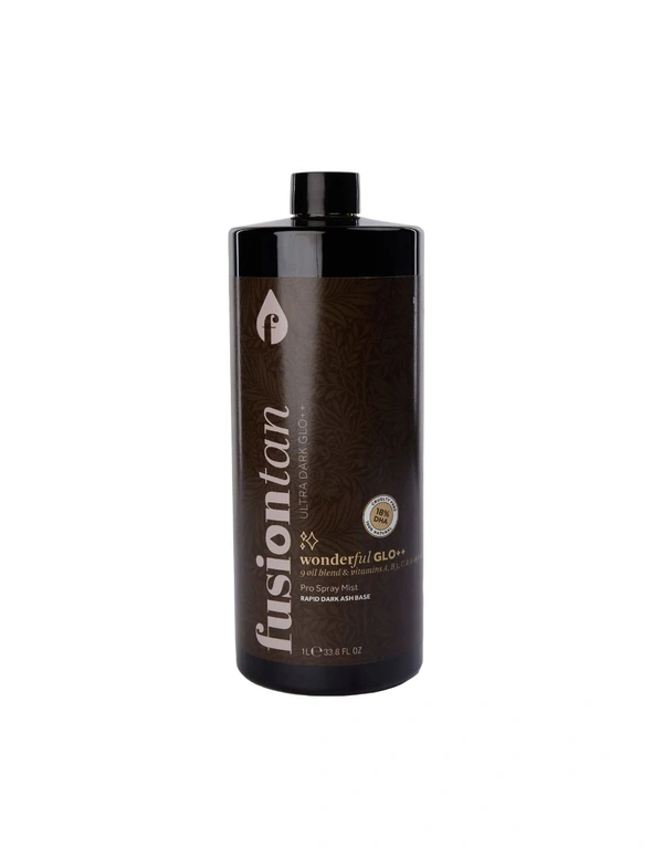 Fusion Tan Ultra Dark Wonderful GLO++ 18% Pro Spray Tan Mist, hi-res image number null