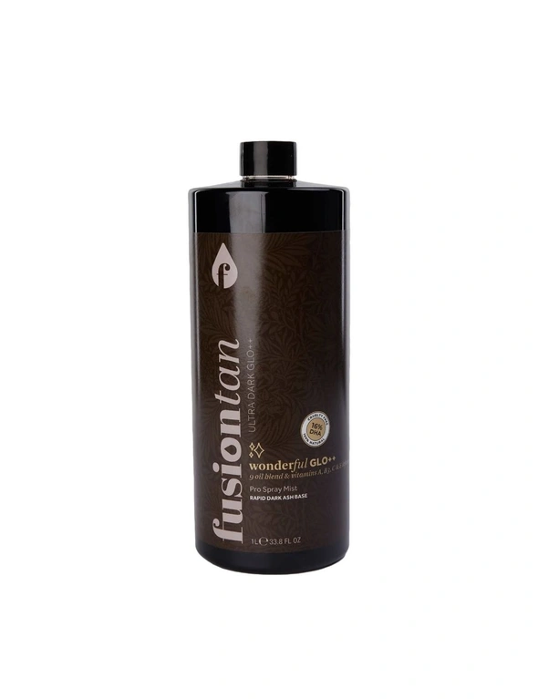Fusion Tan Ultra Dark Wonderful GLO++ 16% Pro Spray Tan Mist, hi-res image number null