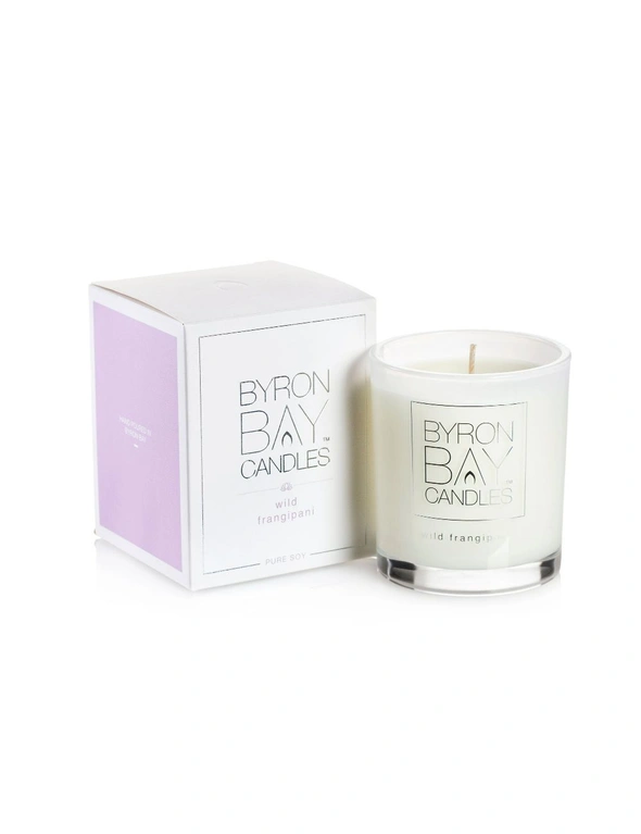 Byron Bay Scented Pure Soy Candles 50hr Gift Boxed - Wild Frangipani, hi-res image number null