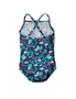 Ruffle Swimsuit with Built-in Reusable Absorbent Swim Diaper-Navy Flamingo, hi-res