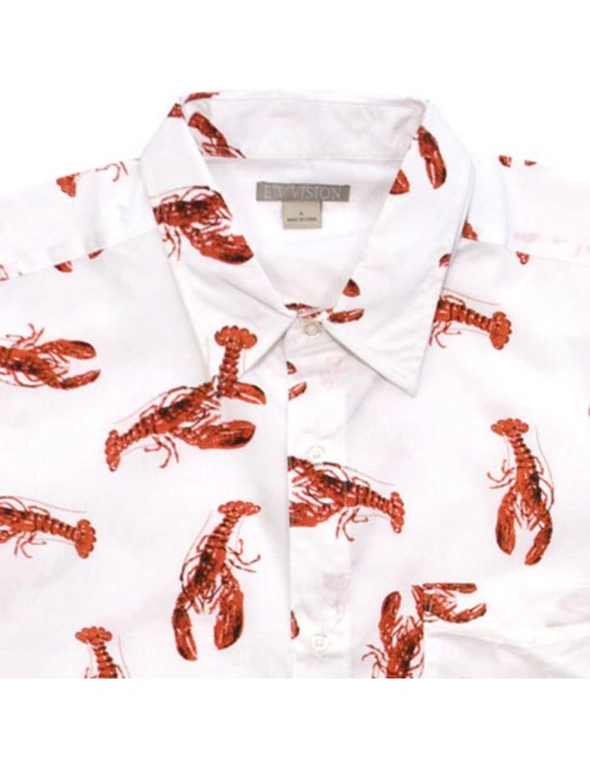 Seinfeld Cosmo Kramer Lobster Cabana Vacation Button Down Shirt, hi-res image number null