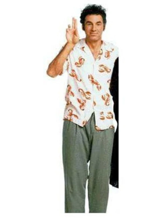 Seinfeld Cosmo Kramer Lobster Cabana Vacation Button Down Shirt, hi-res image number null