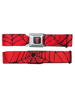 Spider-Man Web Seatbelt Buckle Belt