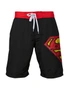 Superman Symbol Black Swim Board Shorts, hi-res