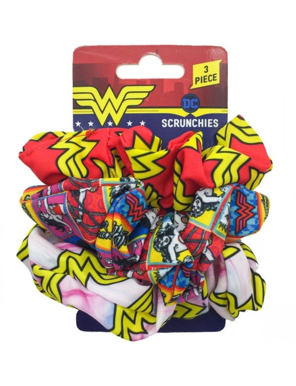 Wonder Woman 3-Piece Scrunchies Set, hi-res image number null