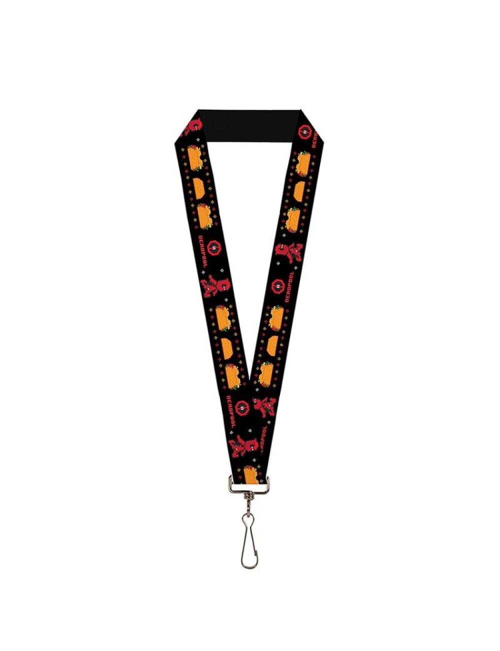 Deadpool Marvel 8-Bit Video Running Tacos Lanyard | Rockmans