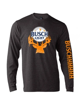Busch Light Beer Deer Hunter Logo Long Sleeve Shirt
