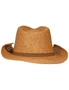 Budweiser Straw Cowboy Hat With Brown Band, hi-res