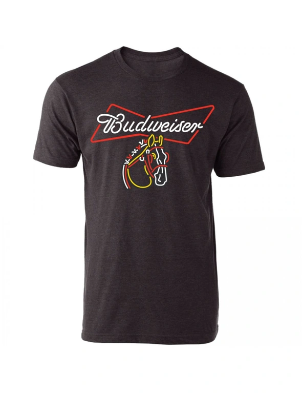 Budweiser Clydesdale Neon Sign T-Shirt, hi-res image number null