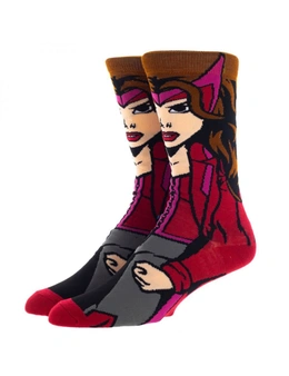 Marvel Avengers Scarlet Witch 360 Character Crew Socks