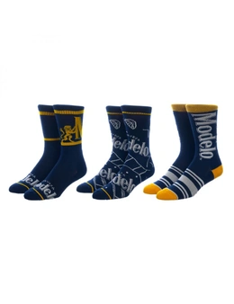 Modelo Especial Symbols and Branding 3-Pair Pack of Crew Socks