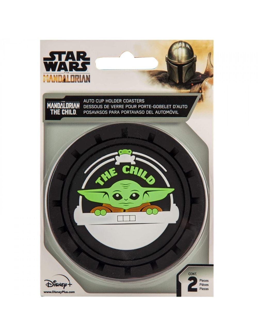 Star Wars Mandalorian The Child Grogu Car Cup Holder Coaster 2-Pack | W ...