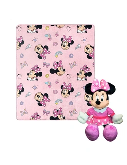 Disney Minnie Mouse Favorite Things Silk Touch with Plush Hugger
