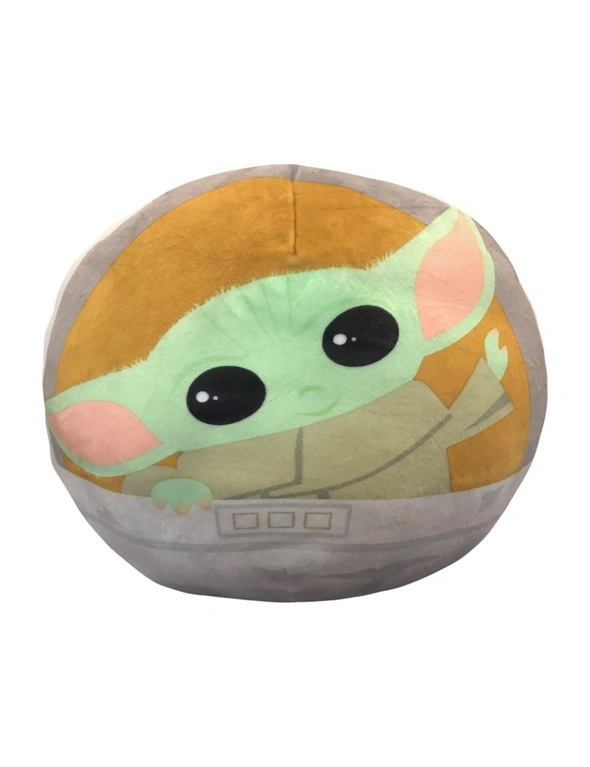 Star Wars The Mandalorian The Child Grogu 11" Round Cloud Pillow, hi-res image number null