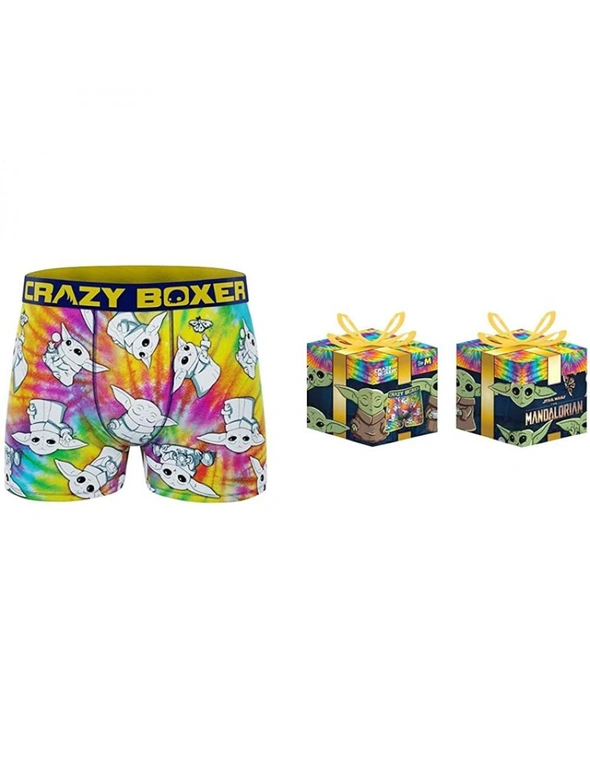 Crazy Boxers Star Wars The Child Tye Dye Boxer Briefs in Present Box