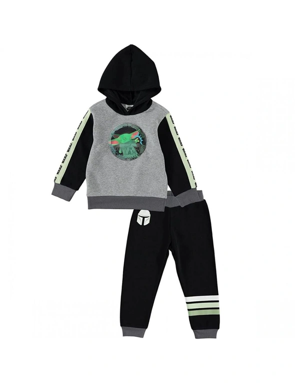 Star Wars The Mandalorian The Child Grogu Lenticular Patch Youth Hoodie Set, hi-res image number null