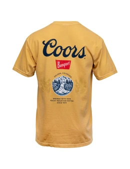 Coors Banquet Old Gold Front and Back Print Pocket Tee