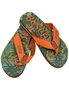 Busch Hunter Orange Text Logo Tree Camo Men's Flip Flop Sandals, hi-res