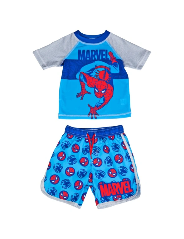 Spider-Man Character And Symbols Toddler Swimshorts & Rashguard Set, hi-res image number null