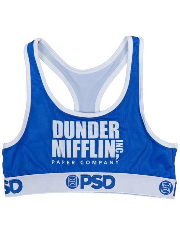 Dunder Mifflin Paper Company Microfiber Blend PSD Sports Bra, hi-res image number null