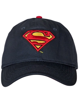 Superman Classic Symbol Dark Navy Curved Brim Adjustable Dad Hat