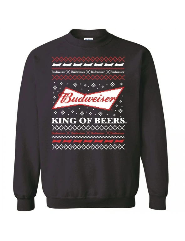 Budweiser Bowtie Logo Ugly Christmas Sweater Sweatshirt, hi-res image number null