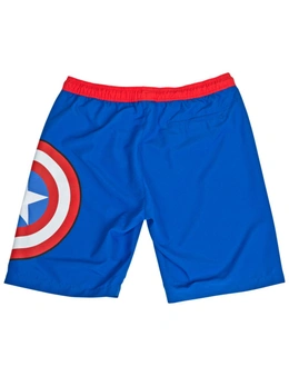 Captain America Shield Logo Board Shorts
