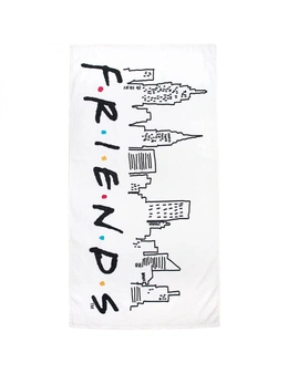 Friends Cityscape Logo Large Beach Towel