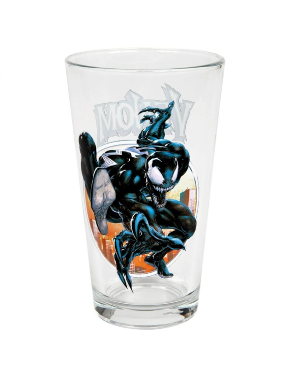 Spider-Man Marvel Comics Classic Venom Character Toon Tumbler Pint Glass, hi-res image number null