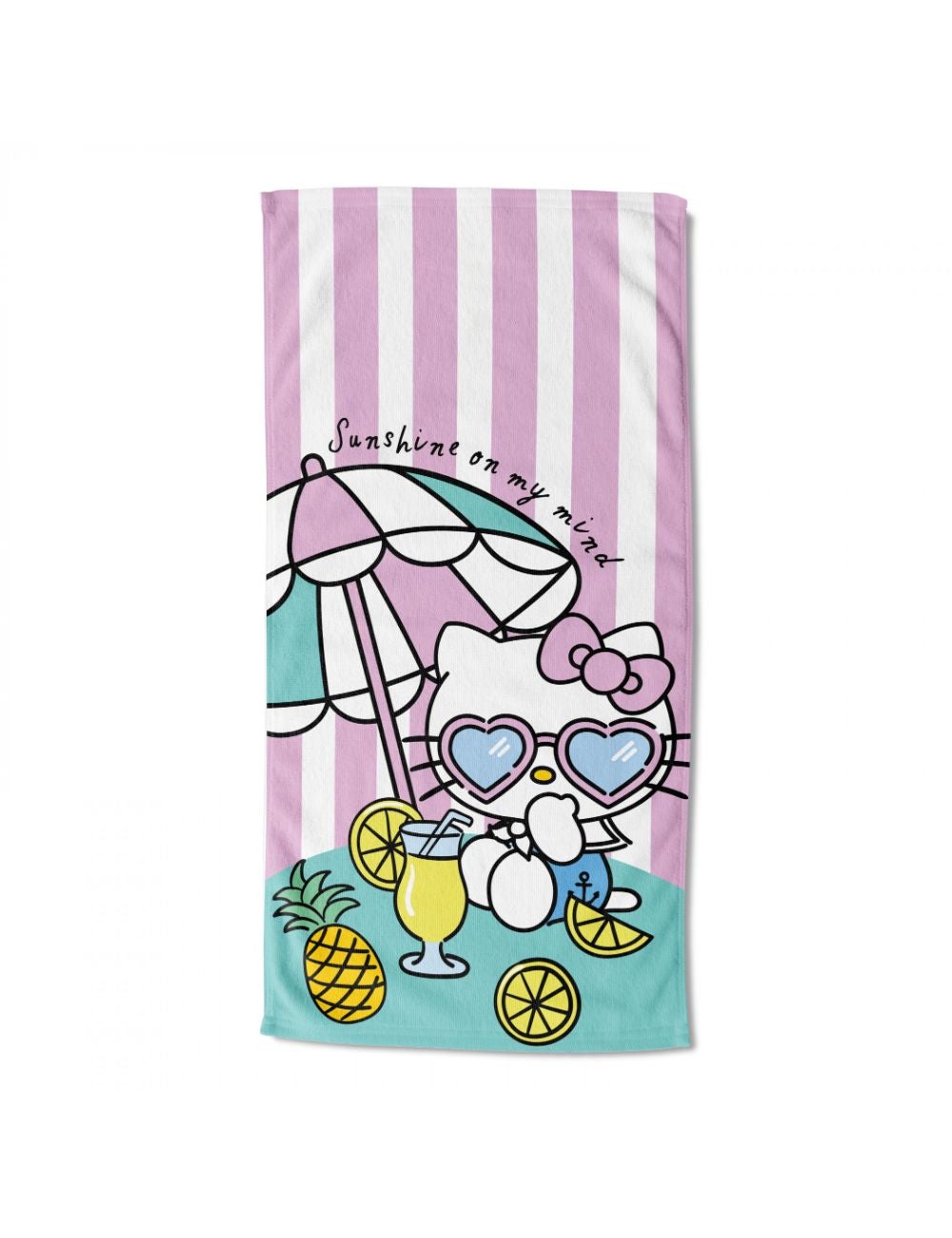 Hello Kitty Umbrella Drink Kawaii 30x60 Beach Towel Rivers Australia