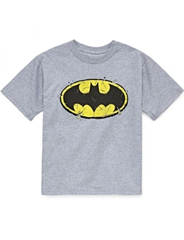 Batman Symbol Kids Grey T-Shirt