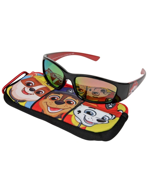 Nickelodeon Paw Patrol Character Squares Sunglasses w/ Carabiner Pouch, hi-res image number null