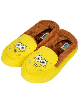 SpongeBob SquarePants Smiling Face Men's Moccasin Slippers