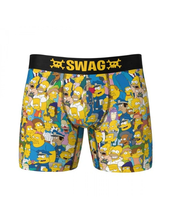 The Simpsons All Springfield Characters Swag Boxer Briefs, hi-res image number null