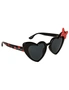 Disney Minnie Mouse Heart Shaped Polka Dot Print Sunglasses with Bow, hi-res