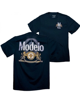 Modelo Logo Front Back Crew T-Shirt