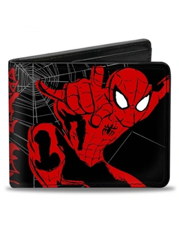 Marvel Comics Spider-Man Web Sketch Vegan Leather Wallet